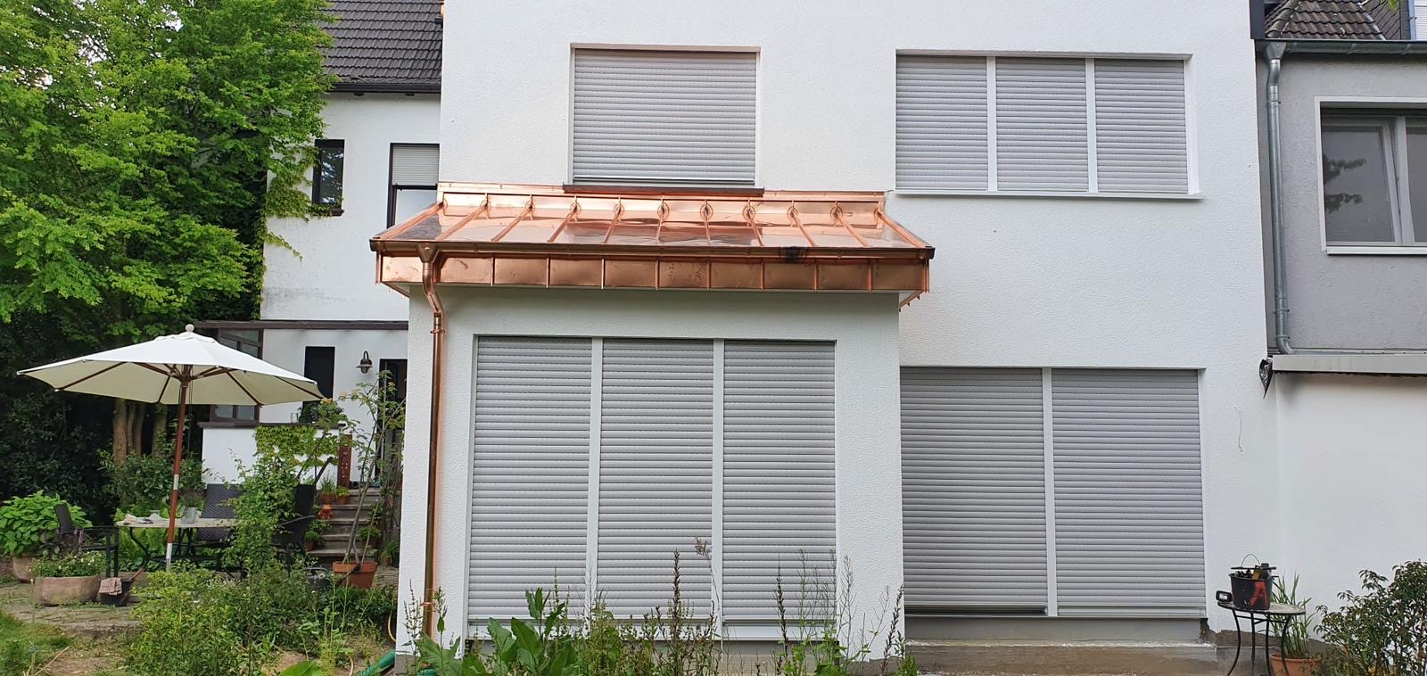 Kupferdach an einem Privathaus